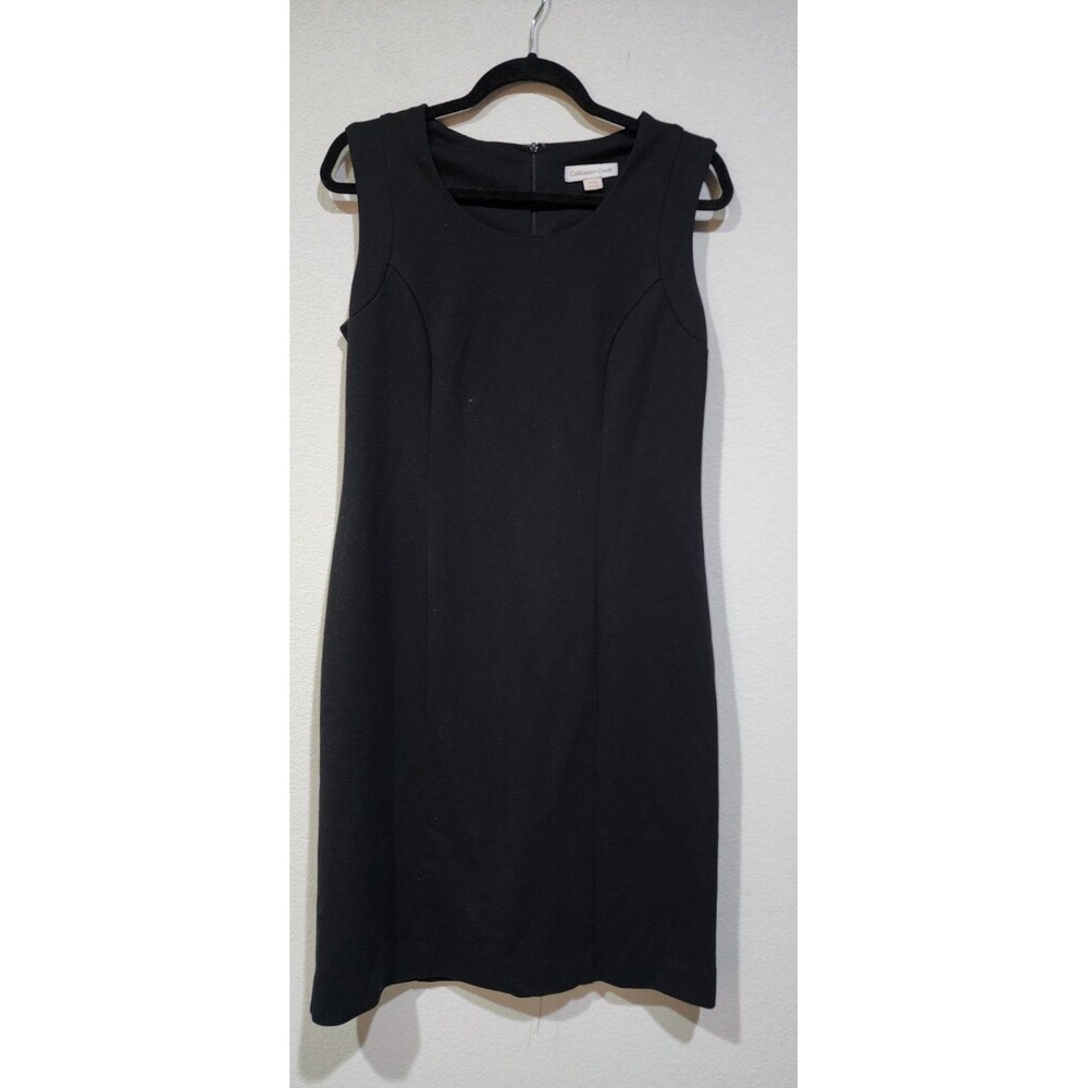 Coldwater creek Womens black sleeveless Size 6-8 dress Stretch Work Or Cocktail